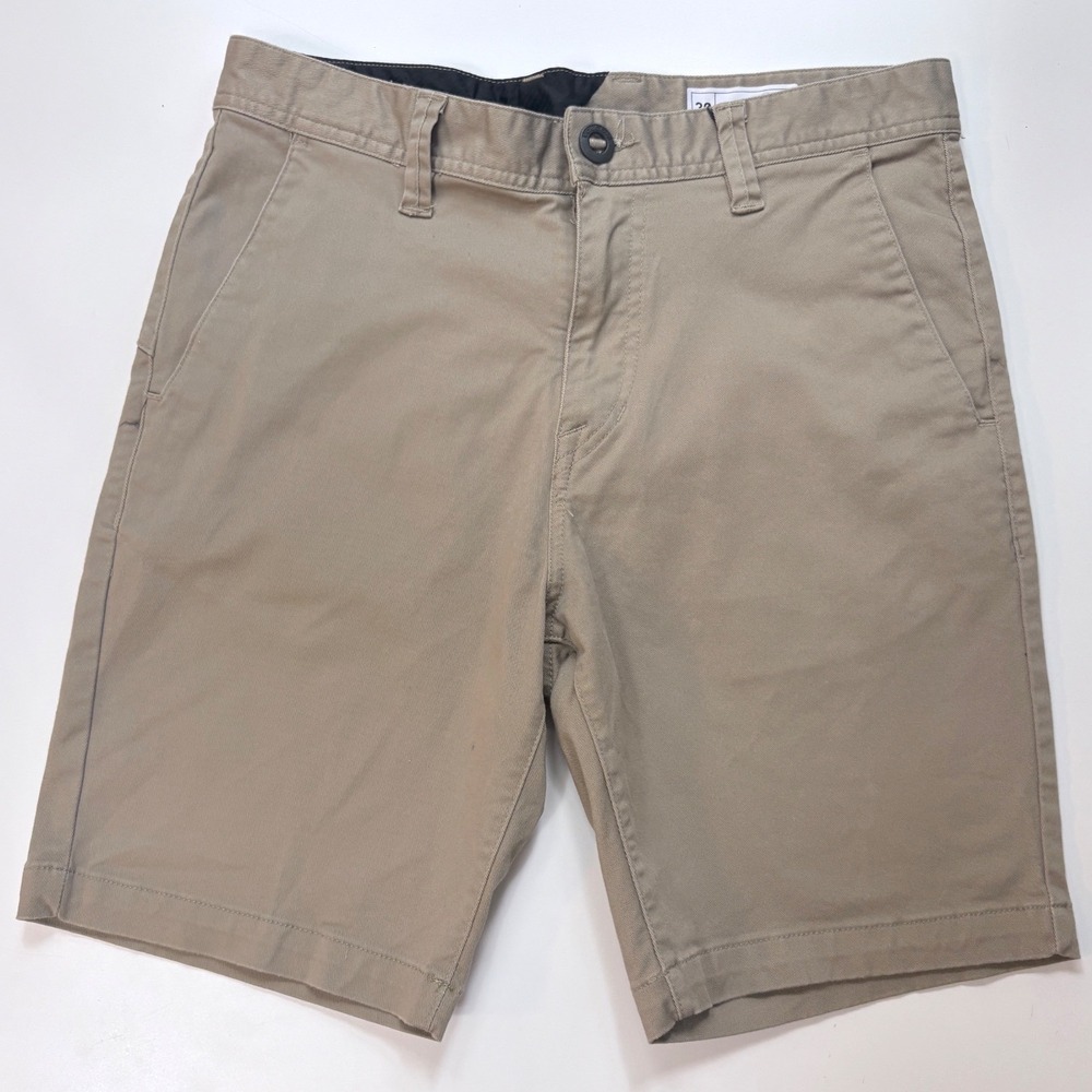 Volcom Frickin Modern Stretch Khaki Chino Shorts Mens 30